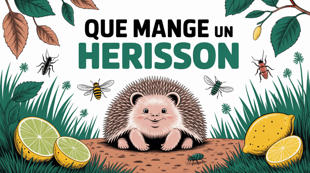 hérisson jardin naturel insectes vers limaces