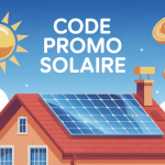 Illustration de panneau solaire avec code promo