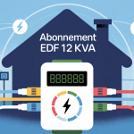 Compteur électrique numérique et équipements 12kVA