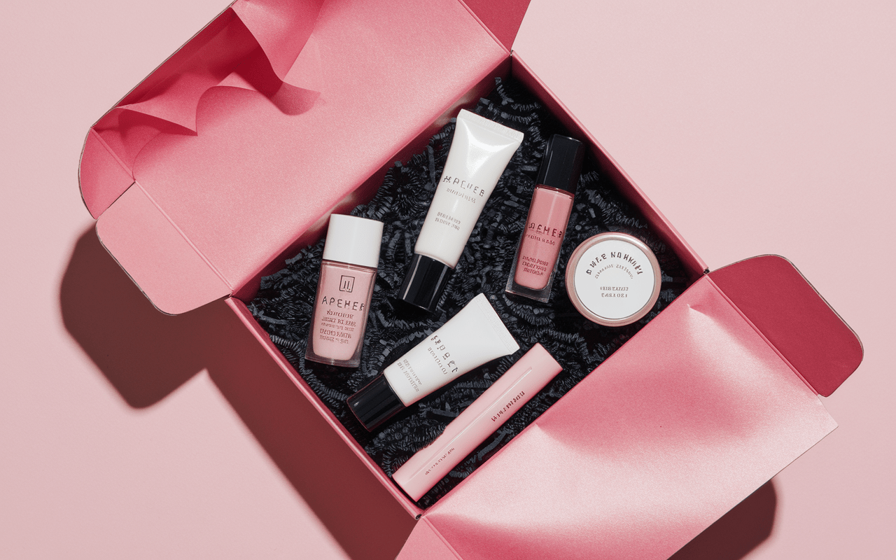 Produits cosmétiques dans ma boite a beauté