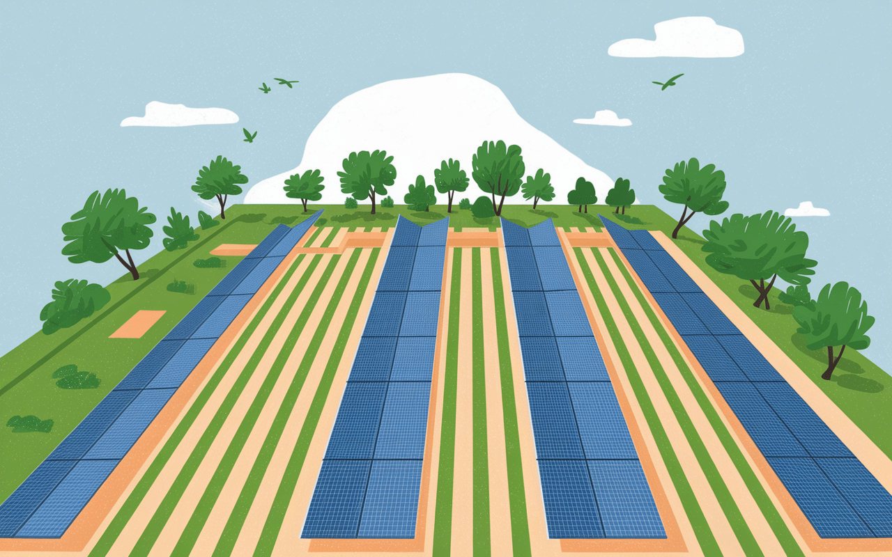 Espace requis panneaux solaires 10000 kW