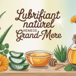 illustration de plantes médicinales et ingrédients naturels pour lubrifiant