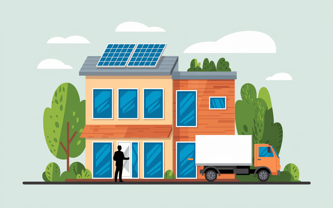 Façade entreprise écologique