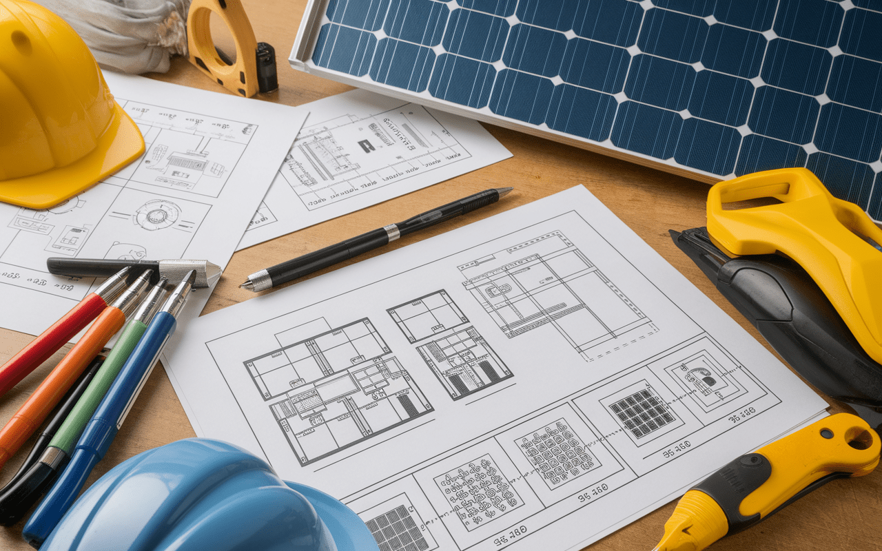 Documents techniques et schémas solaires