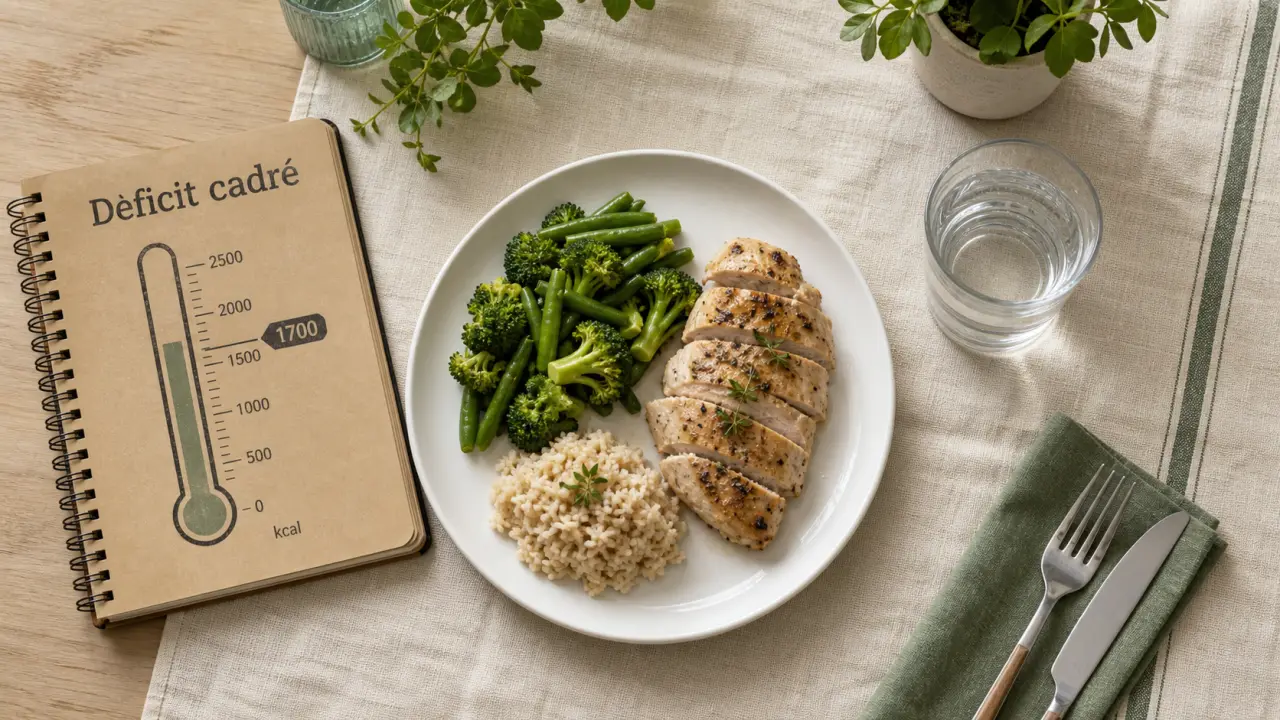 Regime rapide et efficace : perdre 3 à 5 kg sans effet yoyo, assiette hypocalorique